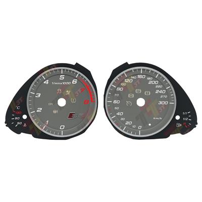 Gauge Face For Audi A5 S5 Magneti Marelli Instrument Cluster Grey 300KM/H