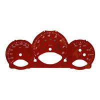 Gauge Face For Porsche 987 Cayman/Boxster Instrument Cluster 190MPH, 8000rpm Red