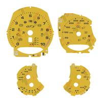 Gauge Face For Porsche Carrera 991/Cayenne 958/Panamera 970 GT3 350KM/H Yellow