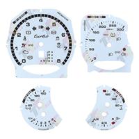 Gauge Face For Porsche Carrera 991/Cayenne 958/Panamera 970 Turbo 300KM/H White