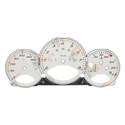 For Porsche 987.2 Boxster 987 C2 Cayman Instrument Cluster Gauge Face 280KM/H