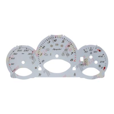 Gauge Face For Porsche 987 Cayman Boxster Spyder Instrument 300KM/H, 8Krpm White