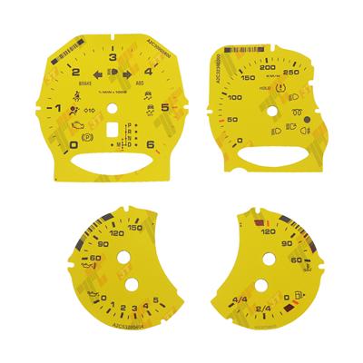 Gauge Face For Porsche 911 Carrera 991/Cayenne 958/Panamera 970 250KM/H Yellow