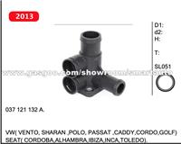 Coolant Flange For VW( VENTO, SHARAN ,POLO, PASSAT ,CADDY,CORDO,GOLF) SEAT( CORDOBA,ALHAMBRA,IBIZA,INCA,TOLEDO) 037 121 132 A