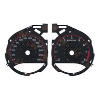 Mercedes C-Class C63 C200L GLC260 AMG Gauge Face Carbon Fiber, 280KM/H Red Scale