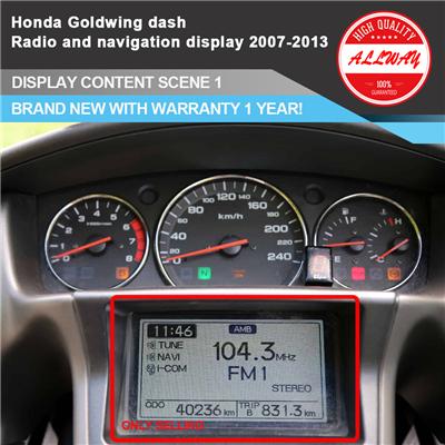 GPS Radio Display For Honda Gold Wing GL1800 Gauge Cluster 37100-MCA