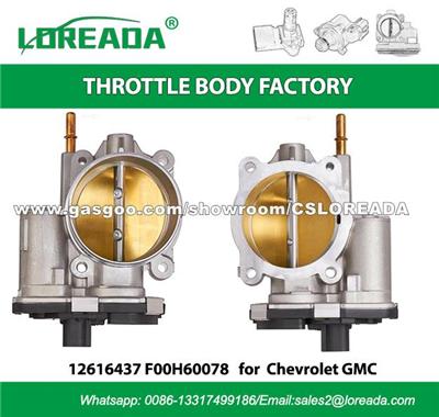 LOREADA Fuel Injection 76mm Throttle Body 12616437 F00H60078 19420134 12694872 977-360 S20093 TB1073 217-3105 67-3022 For Chevrolet Traiblazer GMC