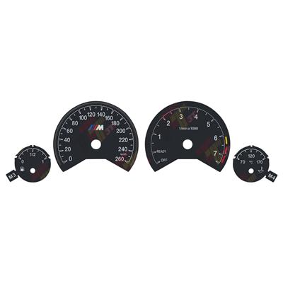 Gauge Face Overlay For BMW F30 F31 F34 F32 F33 F36 3M Instrument Cluster 260KM/H