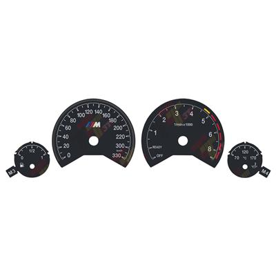 Gauge Face Overlay For BMW F30 F31 F34 F32 F33 F36 3M Instrument Cluster 330KM/H