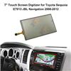 7 Inch Touch Screen Digitizer For Toyota Sequoia JBL E7013 Navi LQ070T5GA01/GC01