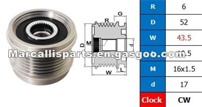 ALTERNATOR PULLEY 04L903021B, 04L903021C, 04L903021D, 04L903021E