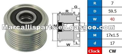 ALTERNATOR PULLEY 23100-3XA1A, 23100-3XA2A, 23100-4KJ0A, 23100-5JU0A, 23100-5ME1A, 23100-JXA0A