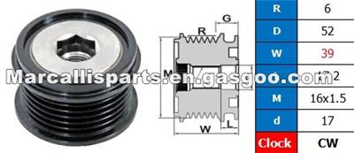 ALTERNATOR PULLEY CM5Z10344D, CP9Z10344A