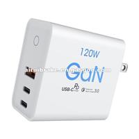 120W Gan USB Laptop Wall Charger USB Smart Mobile Phone Charger For Phone And Laptop