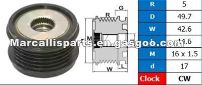 ALTERNATOR PULLEY 6401500160, 6401500360, 6401500560, 6681550215, 6681550615, MN96026