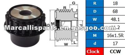 ALTERNATOR PULLEY LR025968, LR001470, 30750109, 31316804, 6G9N10D311AA