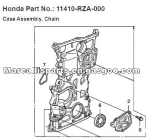 HONDA Timing Cover 11410-RZA-000