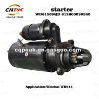 24V 10T 4H 2827DM Engine Starter For Weichai WD615 612600090479 WD61509QD 612600090340 4110000025006