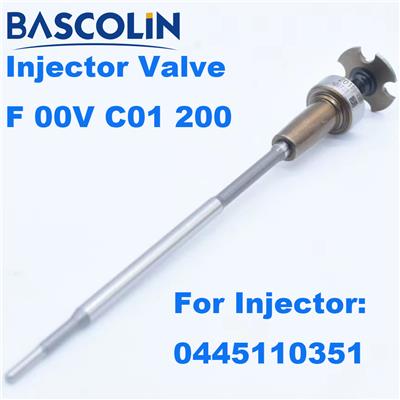 F00VC01200 Bascolin Control Valve F00V C01 200 FOOVC01200 Repair Kits For Common Rail Injector 0 445 110 351 Overhaul Kits