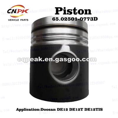 Doosan DE12 DE12T DE12TIS Engine Parts Piston Kit 65.02501-0773D 6502501-0773D 65025010773D