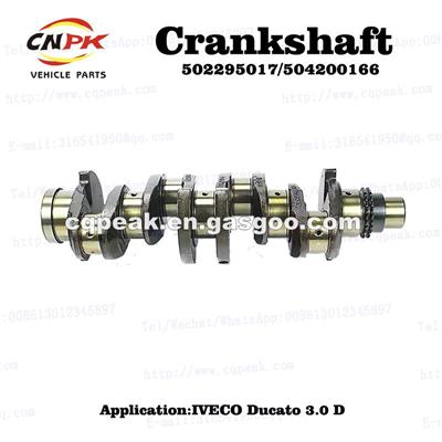 Crankshaft 502295017 For Fiat Ducato 3.0 D Iveco Daily F1C 2008 OEM 504200166