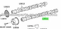 Toyota CAMSHAFT 13501-21030 ,13502-21021