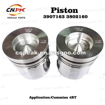 Engine Parts:Piston 3907163 3802160 For Cummins DCEC 4BT 6BT Diesel Engine