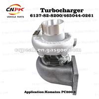 Engine Parts:Turbocharger 6137-82-8200/465044-0261 For Komatsu Excavator PC200-3 Engine S6D105