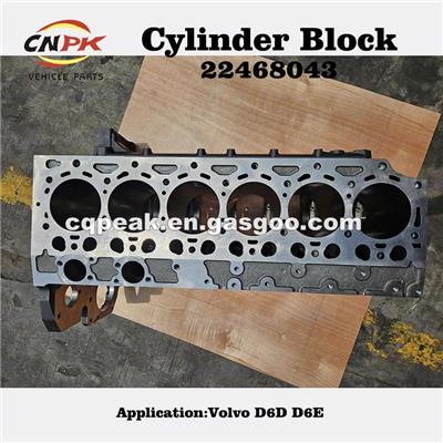 Cylinder Block 22468043 For Volvo D6D D6E