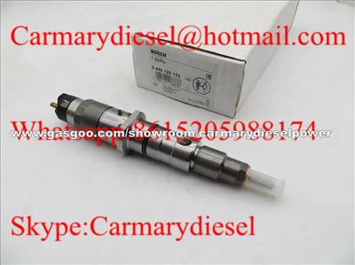 BOSCH Genuine Common Rail Fuel Injector Assy 0445120038, 0445120133 For Cummins QSL 3965749, 4945463, 4993482