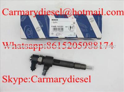 BOSCH Genuine Common Rail Injector 0445110231 For Chevrolet 93342272, MWM Diesel 940704640034, VW 2P0 130 201