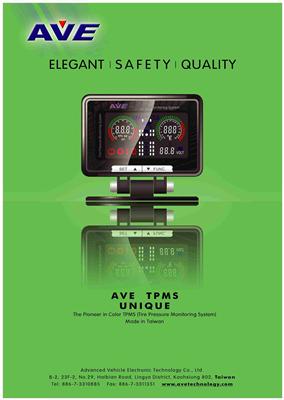 AVE Color LCD TPMS (Tire Pressure Monitoring System)