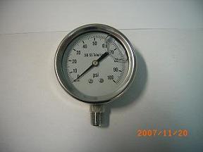 All Stainless Steel Pressure Gauge