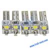 F503 T5 0.2W 3020 3-SMD LED Car White Light Bulbs (5-Pack/DC12~17V)