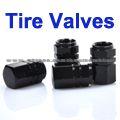 Kirksite Car Tire Valve Caps - Black (4-Piece Set)