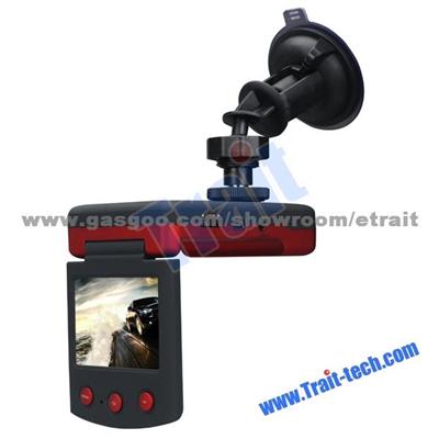 2.4 Inch LCD 140 Degree 10 LED HD720P Portable Car DVR Camcorder Mini DV(P7000)