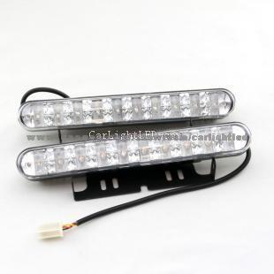 New Product!!! Xenon White Style 10-LED High Power LED Daytime Running Light (LED Day Light) DRL Lamps-JHD-011