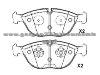 Brake Pad for AUDI 34 11 6 761 246