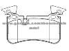 Brake Pad for MERCEDES BENZ A 005 420 25 20