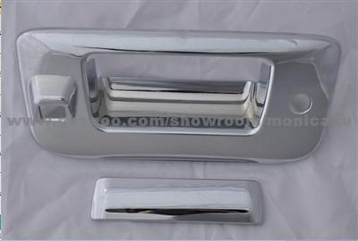 Chrome Tailgate Handle Cover With Camera Hole For Silverado 2007-2010