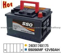 55056MF 12v 50ah Maintenance Free Auto Battery