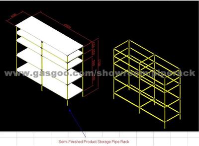 ABS/PE Coated Pipe Rack/Tube Rack For Warehouse Storage