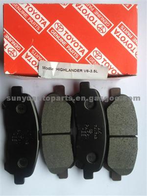 Toyota HighLander Rear Brake Pads 04466-48120/D1325