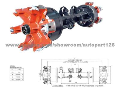 Trailer Six Spoke Axle