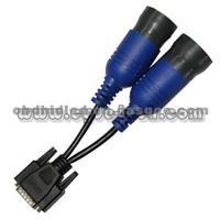 CY-DC110, Truck Diagnostic Adapter Cable, Hybrid Adapter, DB15P Male To 6P+9P