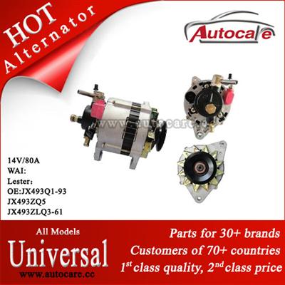 100% Genuine Universal Alternator Ref. OE NO.:JX493Q1-93 JX493ZQ5 JX493ZLQ3-61