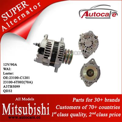 100% High Quality Mitsubishi Alternator Ref. OE NO.:23100-C1201 23100-6T002(70A) A3TB5099