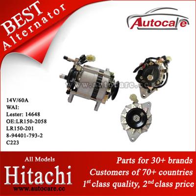 High Quality Hitachi Alternator Ref. OE NO.:LR150-2058 LR150-201 8-94401-793-2