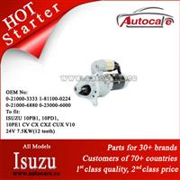 Best Quality Isuzu Starter Ref. OE NO.: 0-21000-3333 1-81100-0224 0-21000-6880