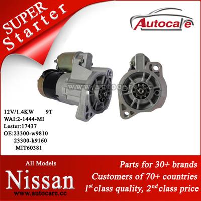 100% Hot Sale Nissan Starter Ref. OE NO.: 23300-W9810 23300-K9160